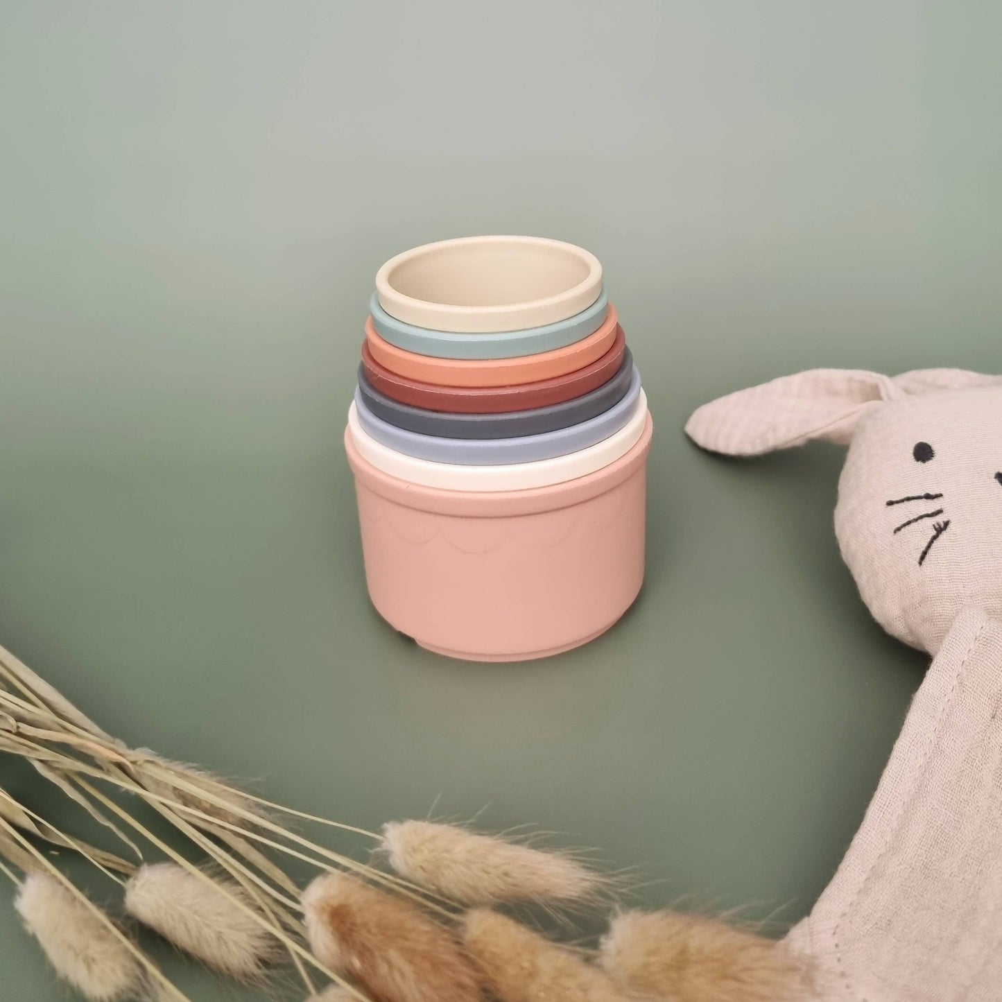 Gobelets à empiler Hottle/Stacking Tower Earth Tones 8 pièces