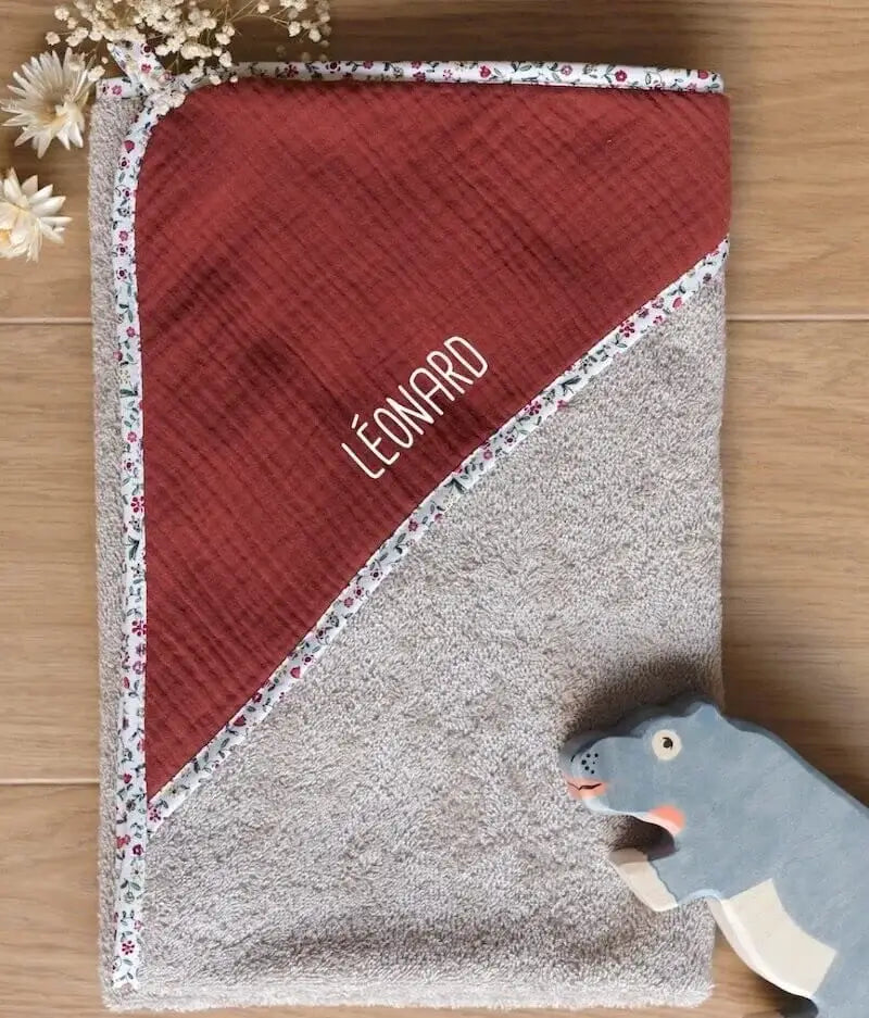 Cape de bain vichy galet