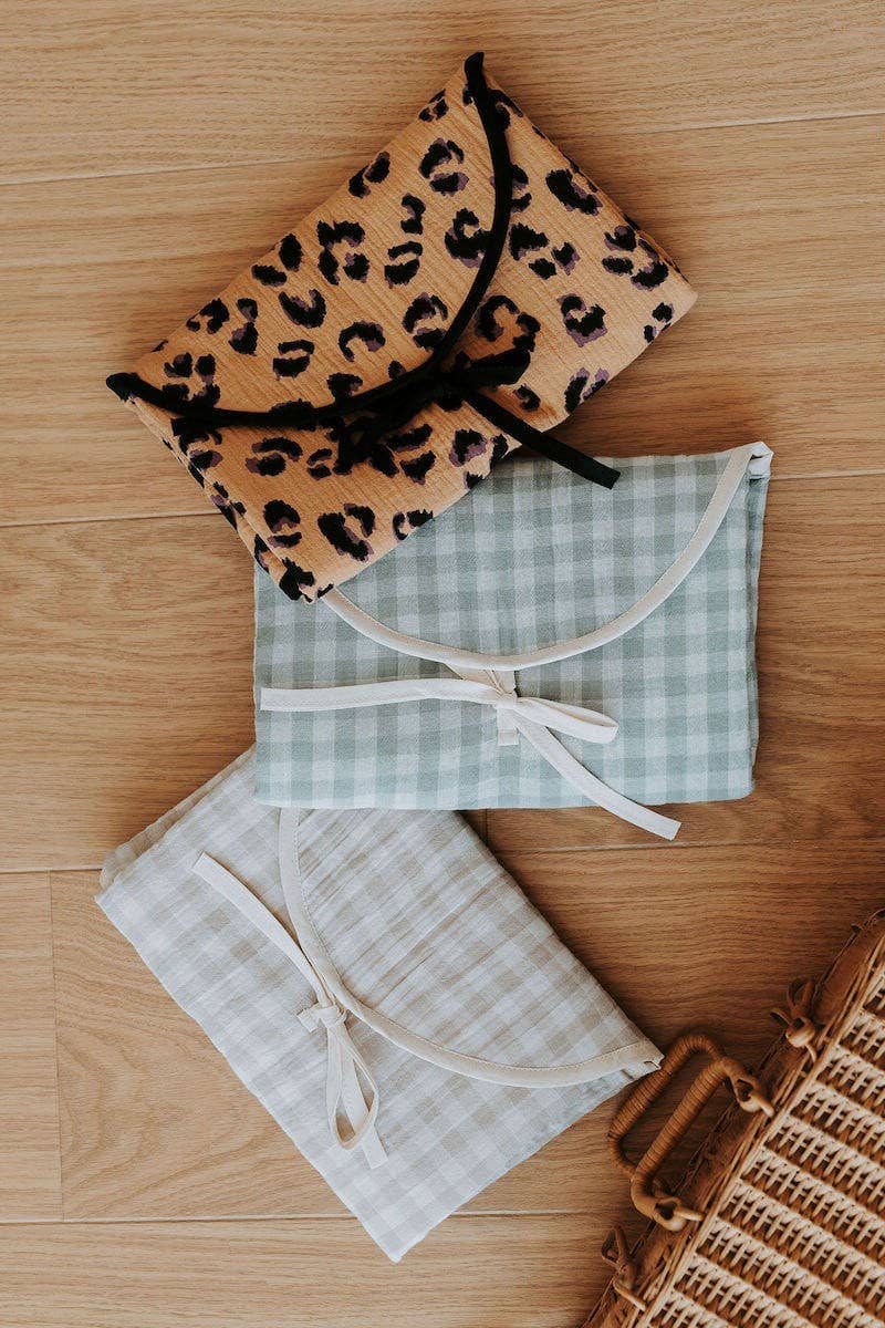 Tapis à langer imperméable vert